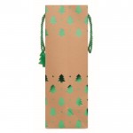 Bolsa de papel de Navidad color verde quinta vista