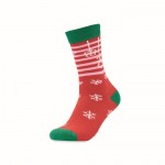 Calcetines con motivos de Navidad color rojo