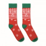 Calcetines con motivos de Navidad color rojo primera vista
