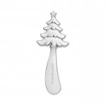 Cuchillo de queso de zinc con motivo de árbol navideño en mango vista principal