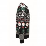 Jersey de estampado navideño con 10 luces LED talla L/XL color negro quinta vista