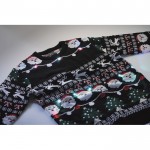 Jersey de estampado navideño con 10 luces LED talla L/XL color negro vista fotografía septima vista