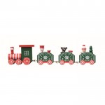 Tren de madera con muñequitos y temática navideña personalizable color surtido segunda vista