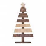 Árbol de Navidad para decoración hecho de madera personalizable color madera segunda vista