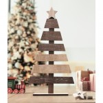 Árbol de Navidad para decoración hecho de madera personalizable color madera vista bodegón