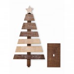 Árbol de Navidad para decoración hecho de madera personalizable color madera tercera vista