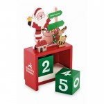 Calendario de escritorio de Navidad para la cuenta regresiva color surtido vista principal segunda vista