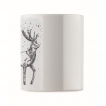 Taza de cerámica con diseño navideño y asa a juego 300ml color negro quinta vista
