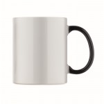 Taza de cerámica con diseño navideño y asa a juego 300ml color negro sexta vista