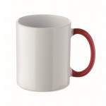 Taza de cerámica con diseño navideño y asa a juego 300ml color rojo segunda vista
