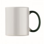 Taza de cerámica con diseño navideño y asa a juego 300ml color verde sexta vista