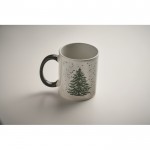 Taza de cerámica con diseño navideño y asa a juego 300ml color verde vista fotografía