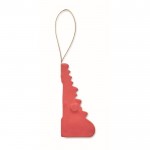 Colgante de papel plegable en forma de árbol de Navidad personalizable color rojo quinta vista