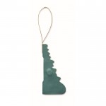 Colgante de papel plegable en forma de árbol de Navidad personalizable color verde quinta vista