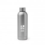 Botella térmica de acero inoxidable con acabado brillante 550ml vista principal