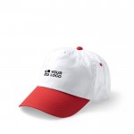 Gorra de 5 paneles de algodón con orificios de ventilación 170 g/m2 vista principal