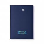 Agenda con tapa acolchada con relieve y marcapáginas A5