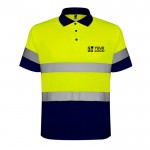 Polo laboral de alta visibilidad de poliéster 170 g/m2 Roly Polaris vista principal