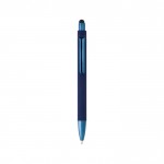 Bolígrafo lujoso con acabado mate y pintura brillante tinta azul color azul vista de impresión