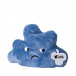 Peluche reversible en forma de nube con dos estados de ánimo color blanco/azul vista de impresión