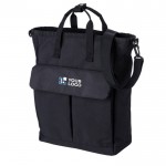 Mochila para portátil con 2 bolsillos con cierre de velcro 15'' color negro vista de impresión