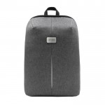Mochila para portátil de poliéster reciclado BrandCharger 16'' color gris vista de impresión