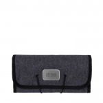 Organizador viajero para dispositivos tecnológicos BrandCharger color gris vista de impresión