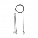 Cable de carga duradero útil para varios dispositivos BrandCharger color grafito vista de impresión