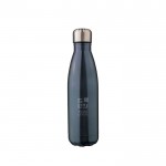 Botella de acero inoxidable reciclado de doble pared 500ml color grafito vista de impresión