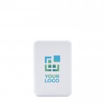 Powerbank magnético de carga rápida BrandCharger 5.000 mAh color blanco vista de impresión