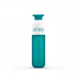Botella reutilizable personalizada Dopper color turquesa vista principal
