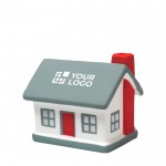 Antiestrés de PU en forma de una típica casa para personalizar color multicolor vista de impresión