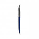 Bolígrafo Parker Jotter reciclado en caja de regalo tinta negra color azul marino vista de impresión
