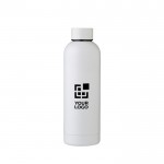 Botella térmica de acero reciclado acabado mate 500ml vista con logo