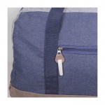 Bolsa de viaje con acabado vaquero color azul segunda vista