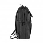 Mochila de varios bolsillos y RPET color gris oscuro cuarta vista