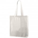 Bolsa de algodón Canvas reciclado con asas largas 240 g/m2 color natural segunda vista