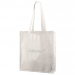 Bolsa de algodón Canvas reciclado con asas largas 240 g/m2 color natural vista detalle
