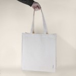 Bolsa de algodón Canvas reciclado con asas largas 240 g/m2 color natural vista detalle 2