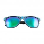 Gafas de sol imitación de madera color azul