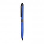 Bolígrafo metálico con puntero color azul