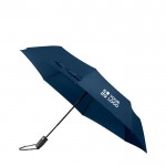 Paraguas en pongee RPET con apertura y cierre automático Ø98 color azul marino vista principal