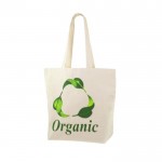 Bolsa de algodón orgánico 230 g/m2 color beige imagen con logo