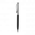 Bolígrafo de aluminio personalizado color negro quinta vista
