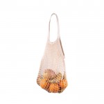 Bolsa de malla de algodón orgánico 100 g/m2 de malla Organic Cotton color beige segunda vista