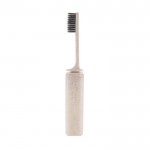 Cepillo de dientes antibacteriano color beige primera vista