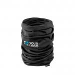 Braga de cuello hecha de poliéster RPET en colores neutros color negro vista principal
