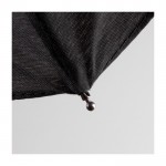 Paraguas plegable de plástico reciclado color negro sexta vista