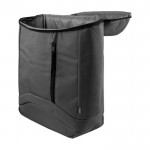 Mochila nevera con varios compartimentos color gris primera vista