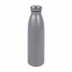 Botella térmica personalizada con goma color gris